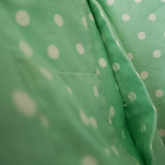 Mint Green Polka Dot Shorts - Picture 6 of 9